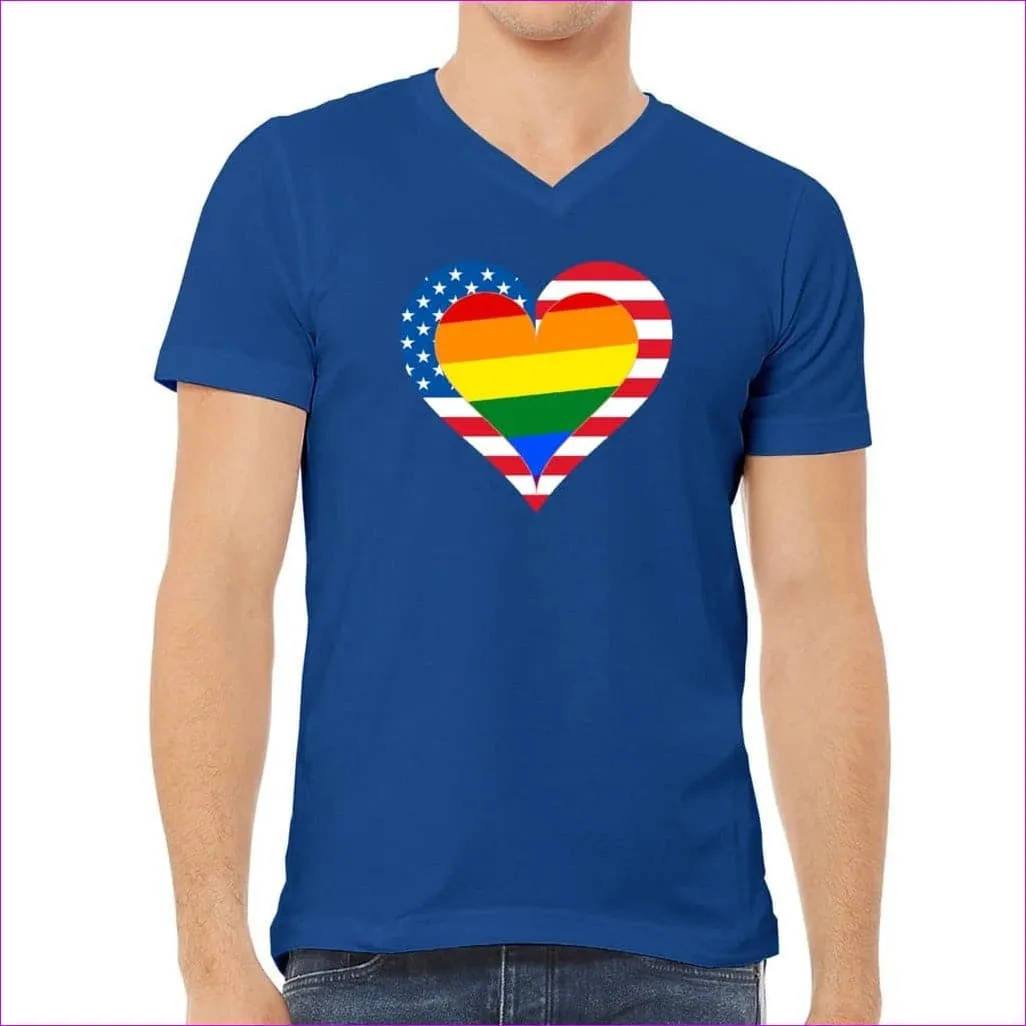 Country & Pride Love Unisex Jersey V-Neck Tee