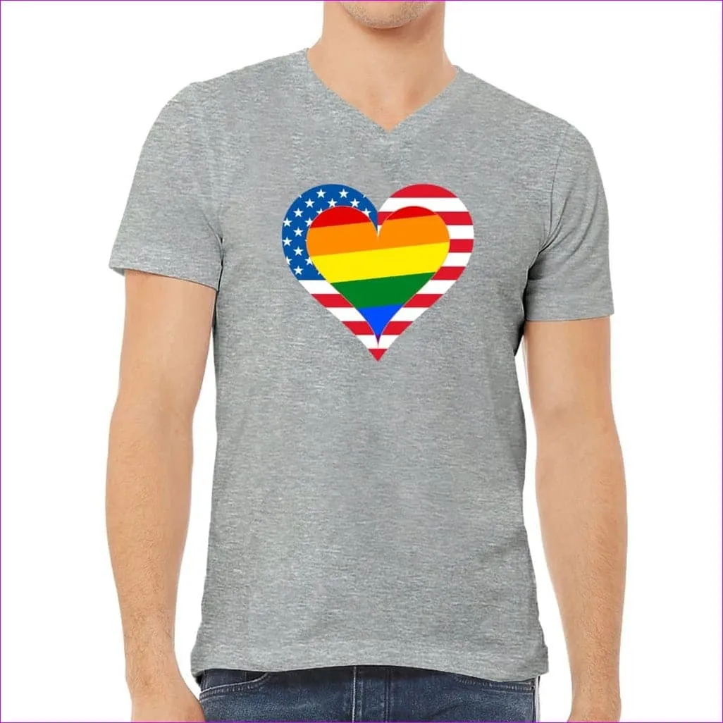 Country & Pride Love Unisex Jersey V-Neck Tee