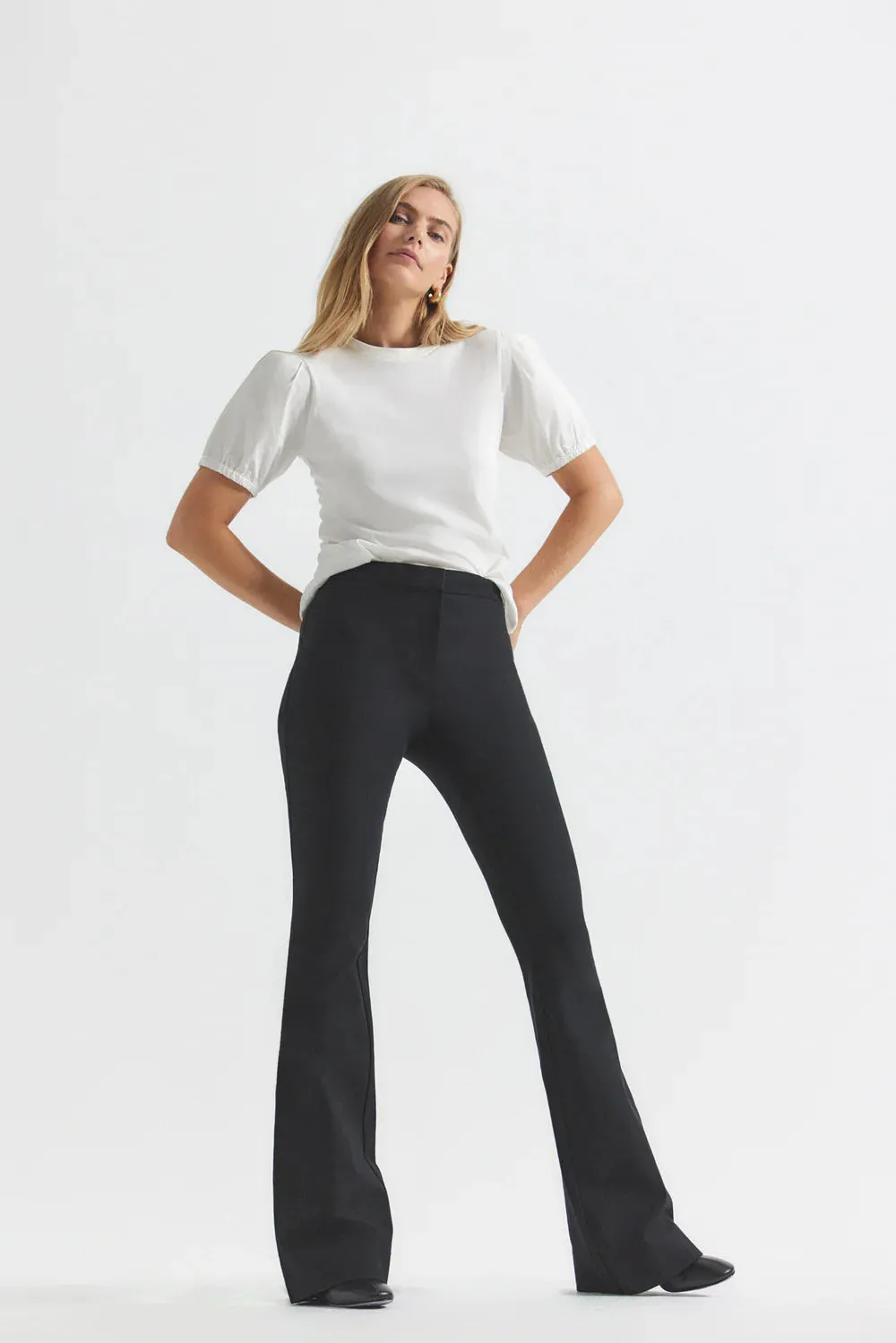 Crosby Flare Trousers - Black