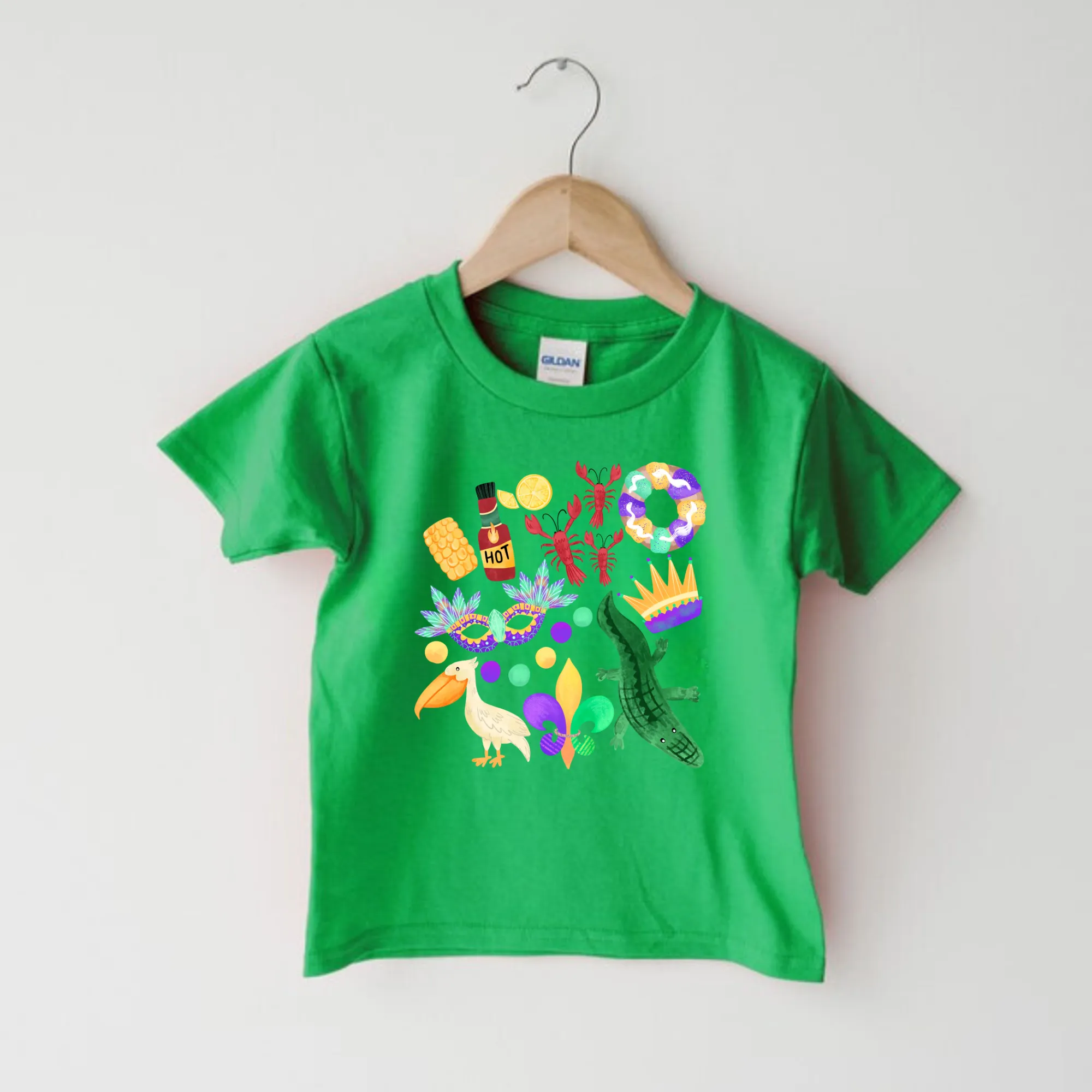 Cute Mardi Gras Shirt for Kids - Mardi Gras Collage