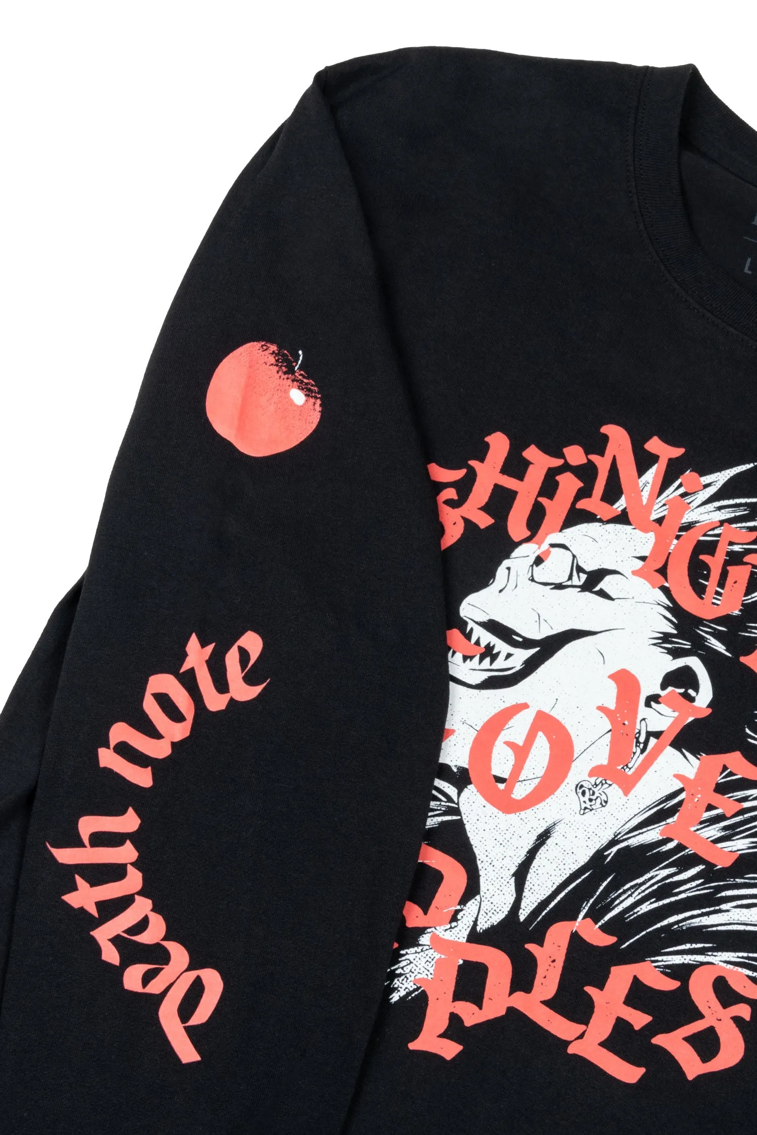 Death Note Shinigami Love Apples LS Tee - Black