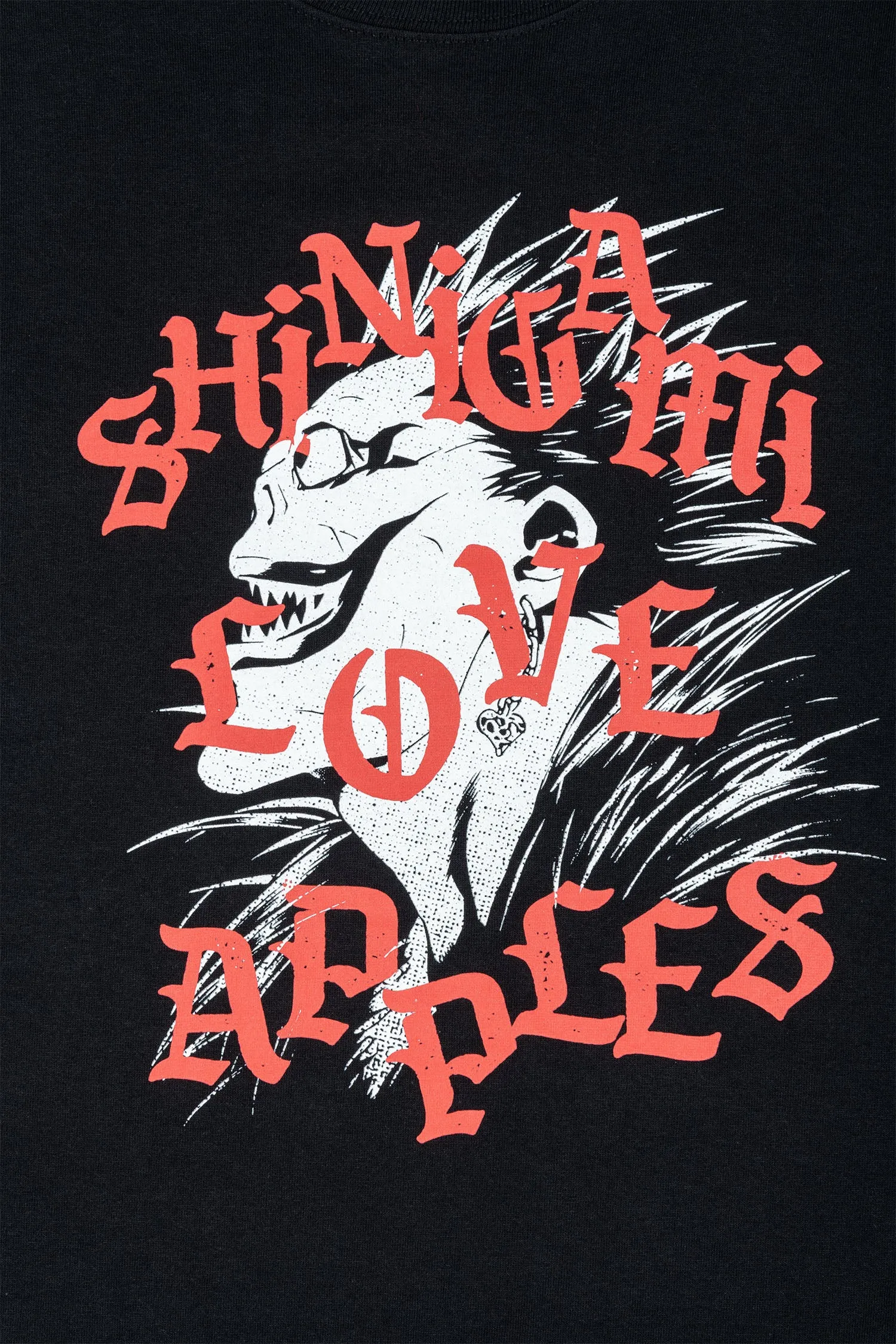 Death Note Shinigami Love Apples LS Tee - Black