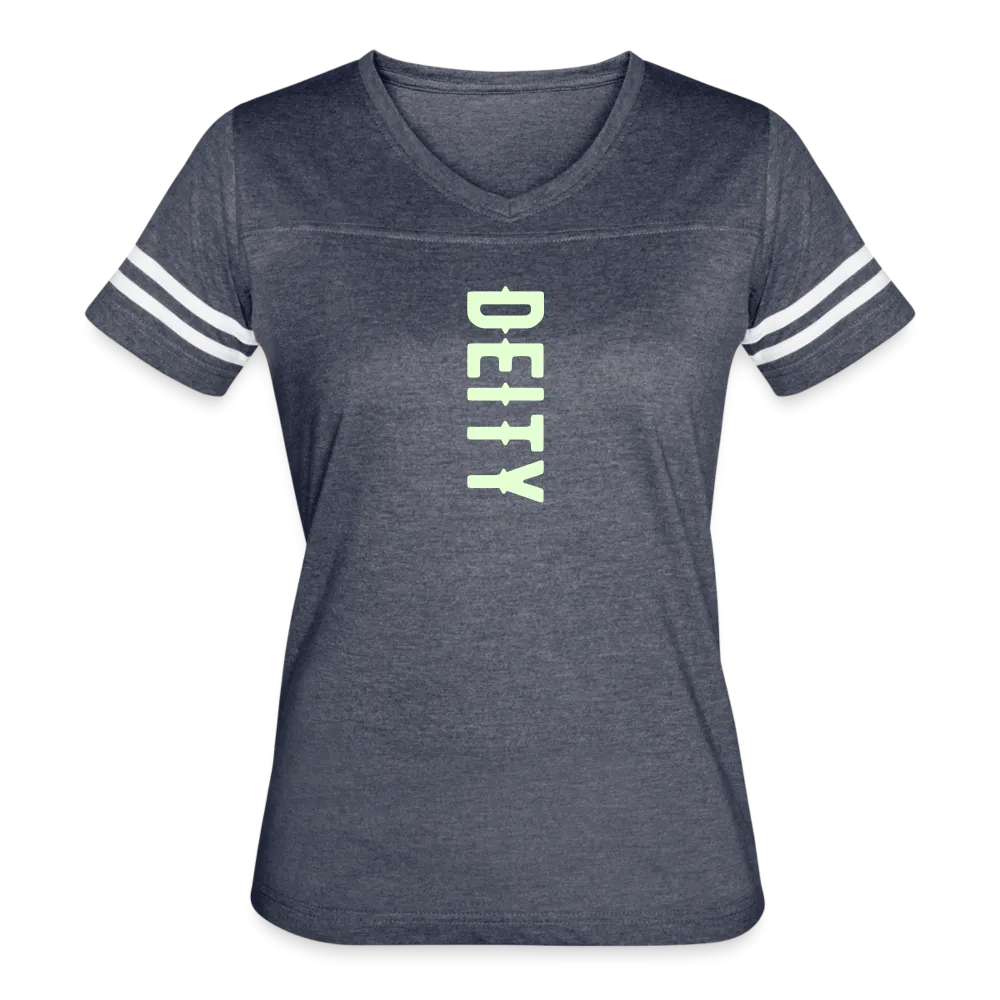 Deity Glow in The Dark Print Women’s Vintage Sports T-Shirt