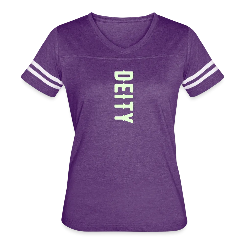 Deity Glow in The Dark Print Women’s Vintage Sports T-Shirt