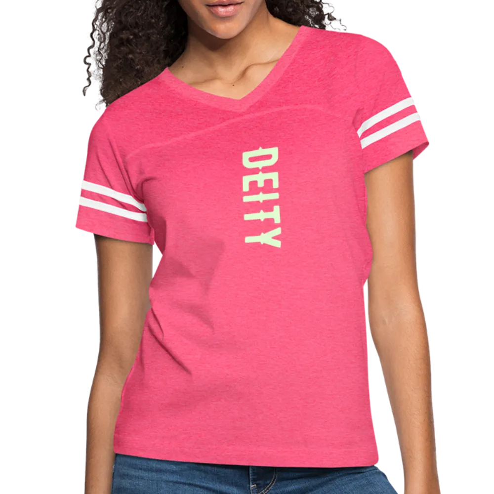 Deity Glow in The Dark Print Women’s Vintage Sports T-Shirt