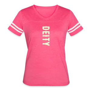 Deity Glow in The Dark Print Women’s Vintage Sports T-Shirt