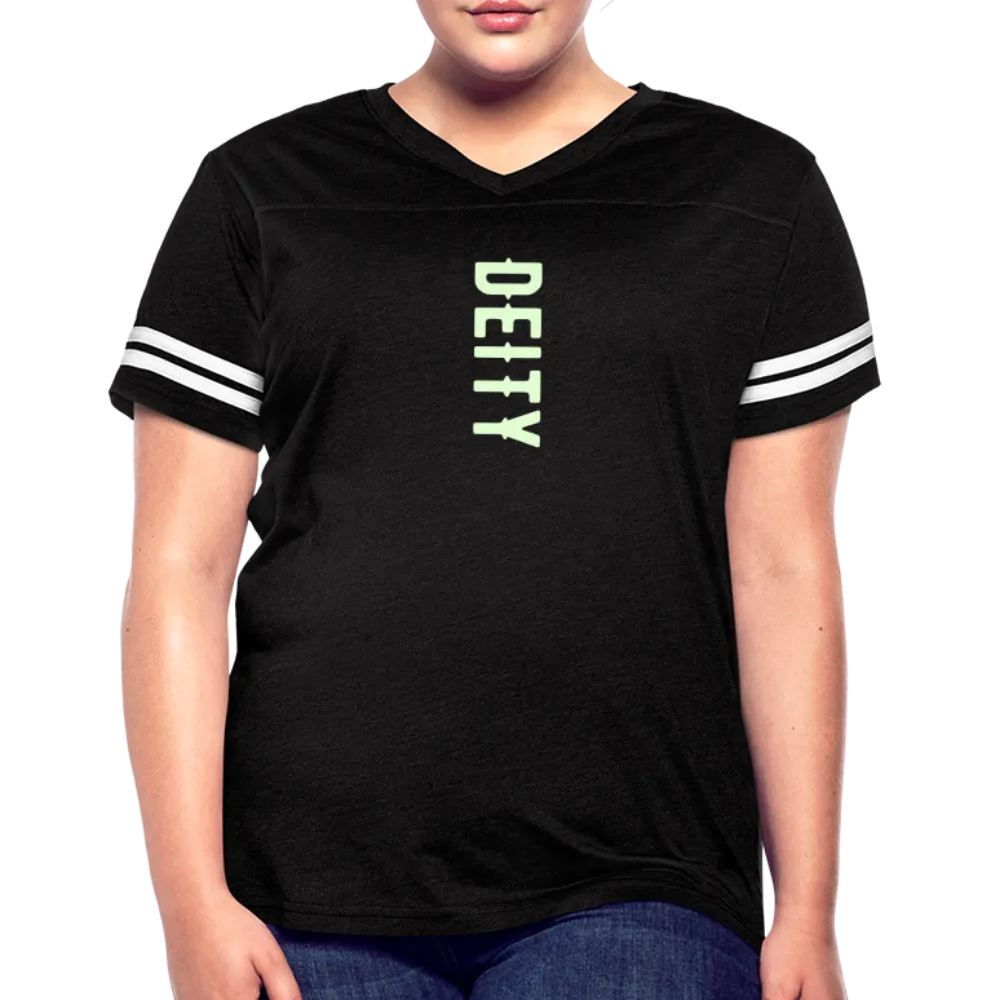 Deity Glow in The Dark Print Women’s Vintage Sports T-Shirt