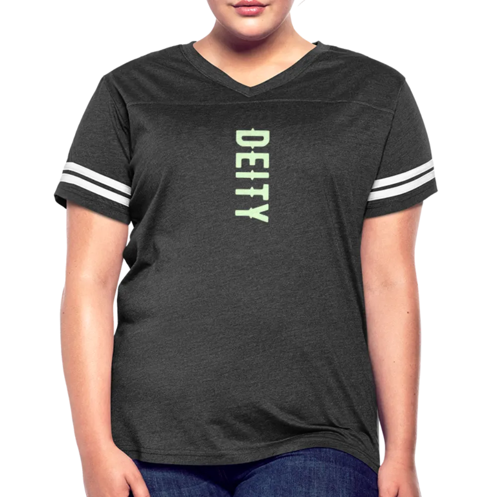 Deity Glow in The Dark Print Women’s Vintage Sports T-Shirt