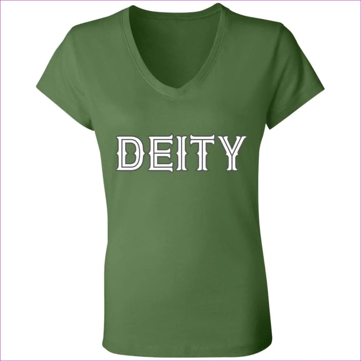 Deity Ladies' Jersey V-Neck T-Shirt