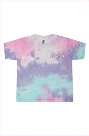 Deity Tie-Dye Cotton Candy Ladies' Cropped T-Shirt