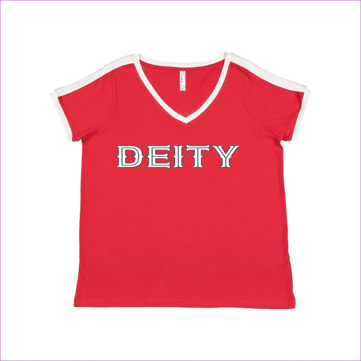 Deity Womens Curvy Premium Jersey V-Neck Tee