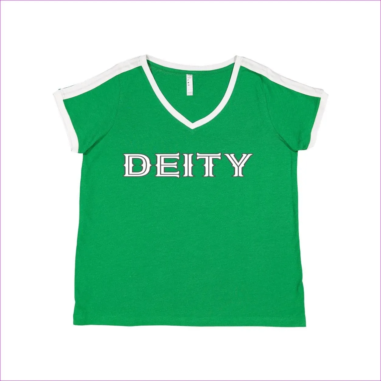 Deity Womens Curvy Premium Jersey V-Neck Tee