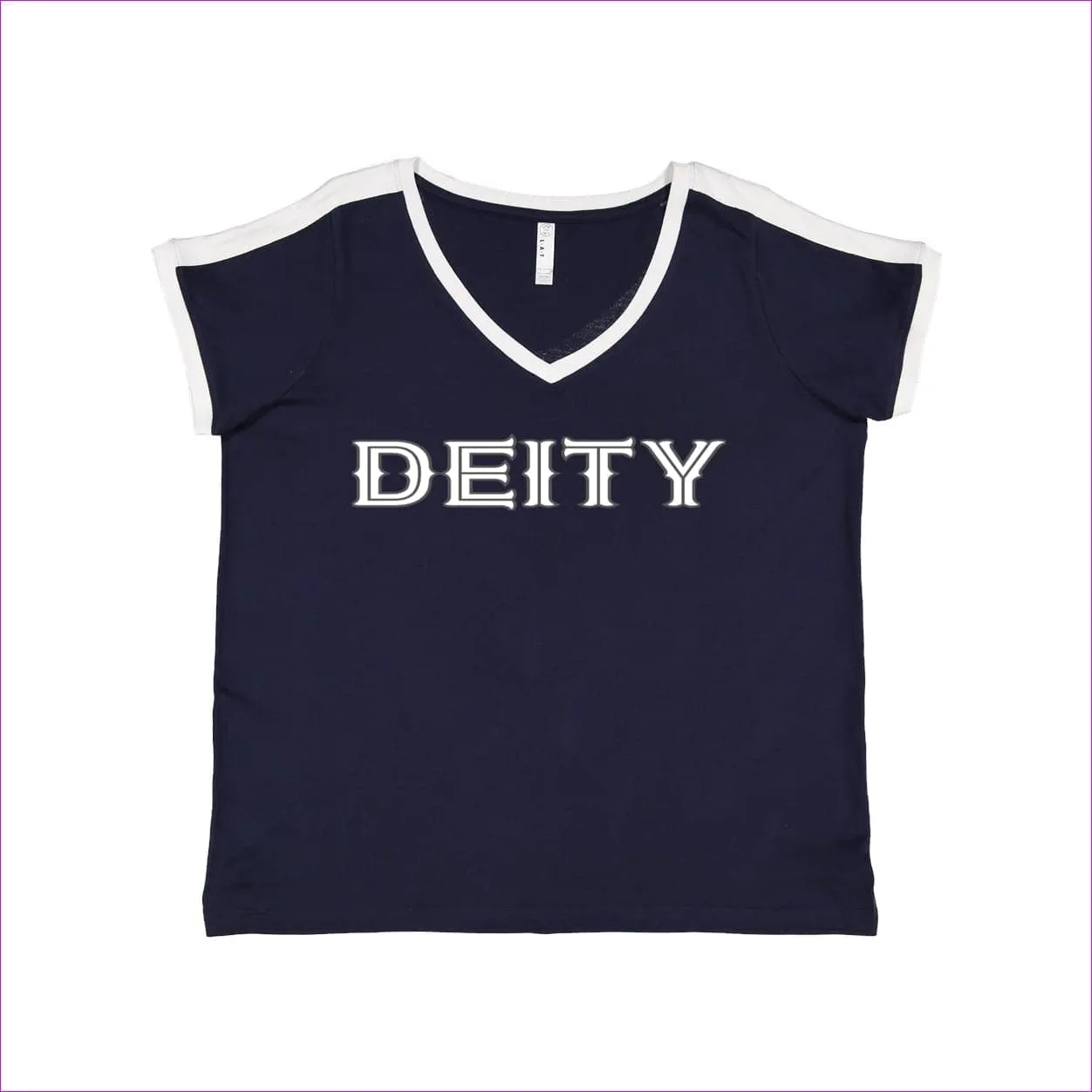 Deity Womens Curvy Premium Jersey V-Neck Tee