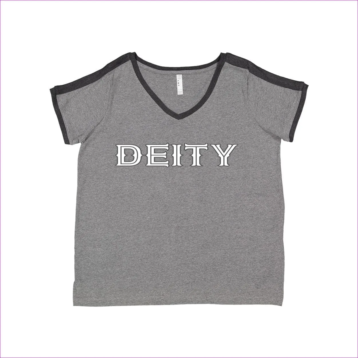 Deity Womens Curvy Premium Jersey V-Neck Tee