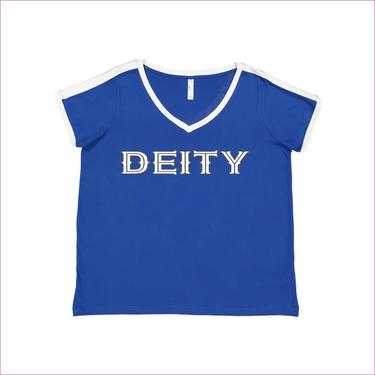 Deity Womens Curvy Premium Jersey V-Neck Tee