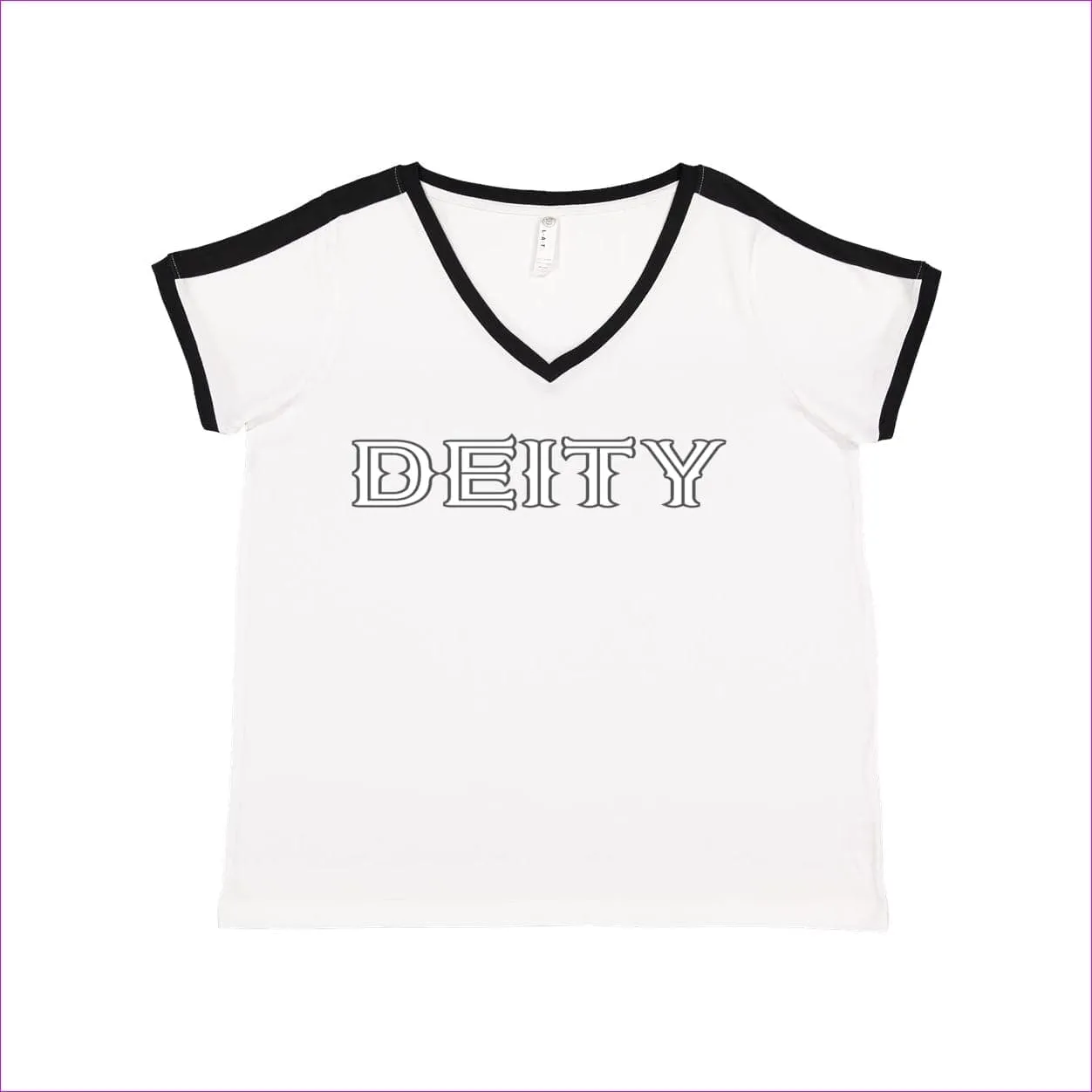 Deity Womens Curvy Premium Jersey V-Neck Tee