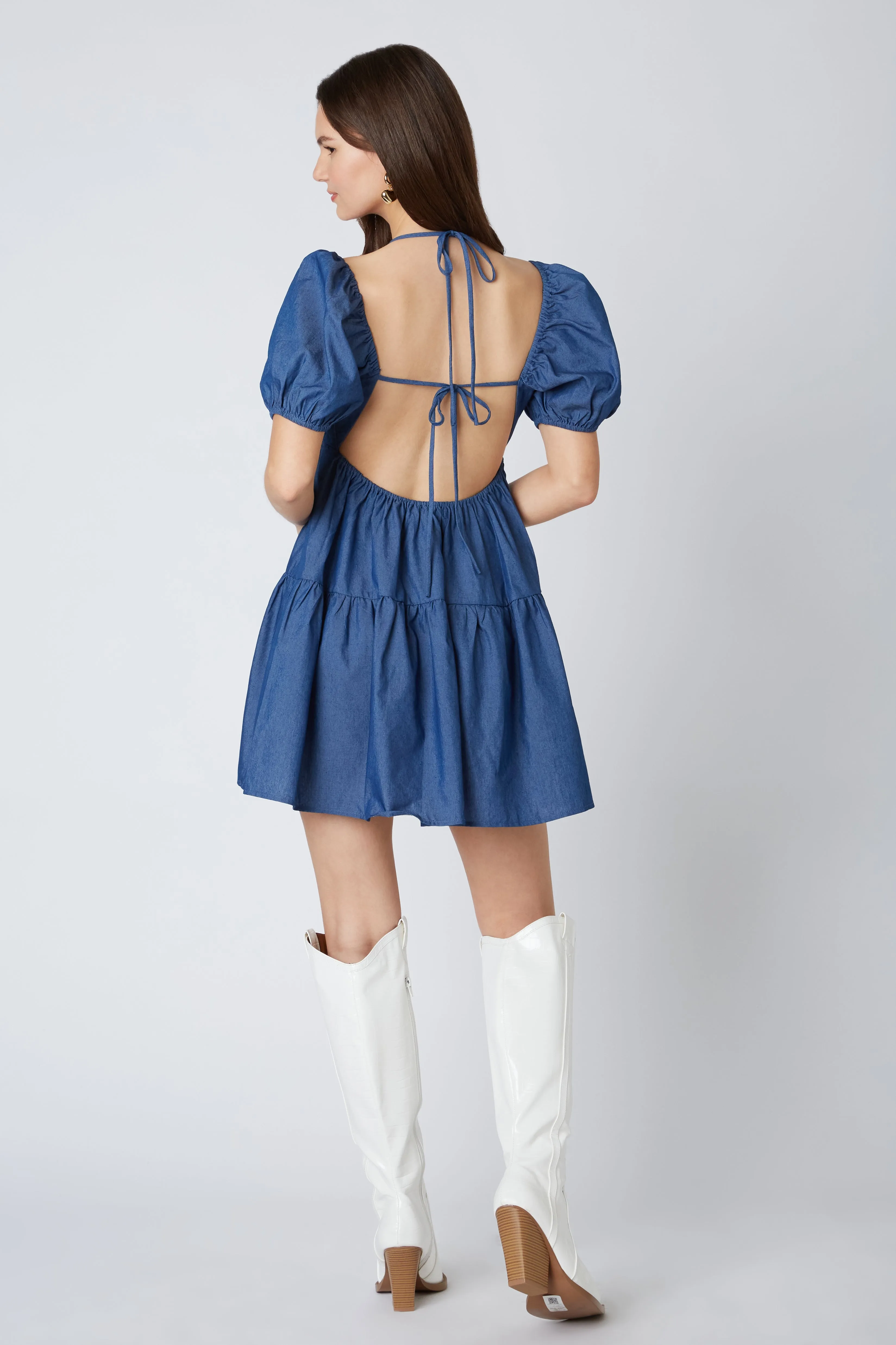 Denim Babydoll Dress