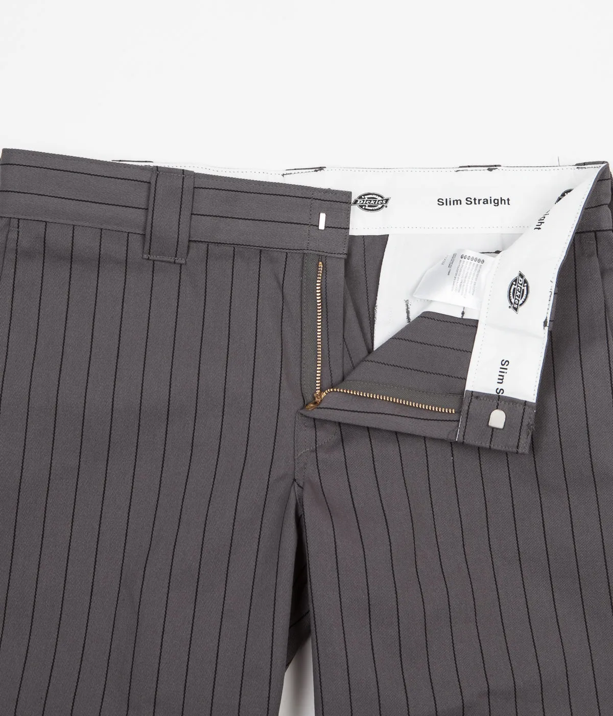 Dickies 873 Stripe Work Pants - Charcoal Grey