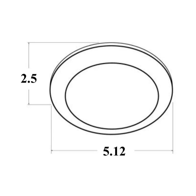 DLS4 4" 9W LED High-Performance Disc Light, 2700K