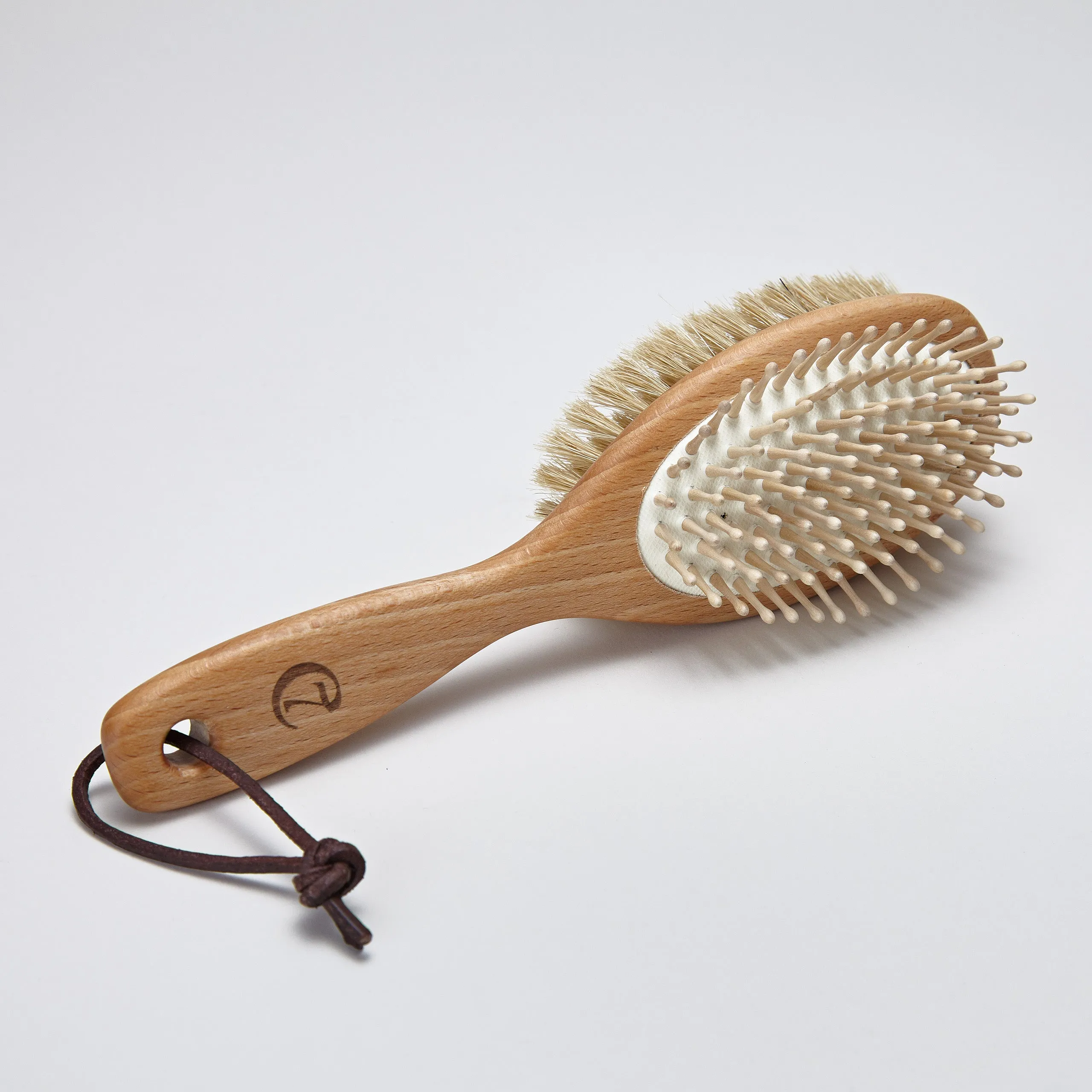 Dog Fur Brush with Leather Loop