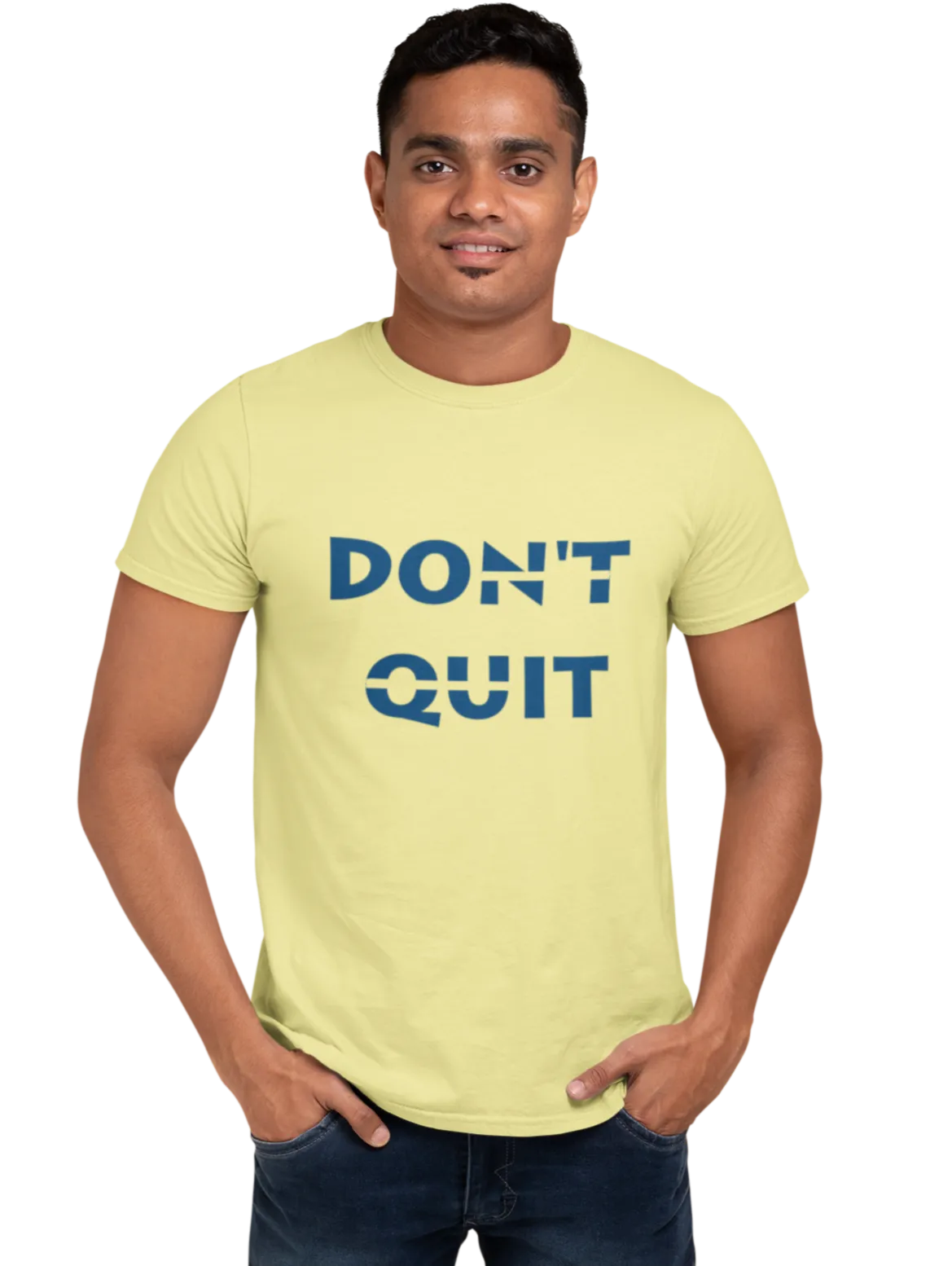 'Don't Quit' Quote T-Shirt for Men D35