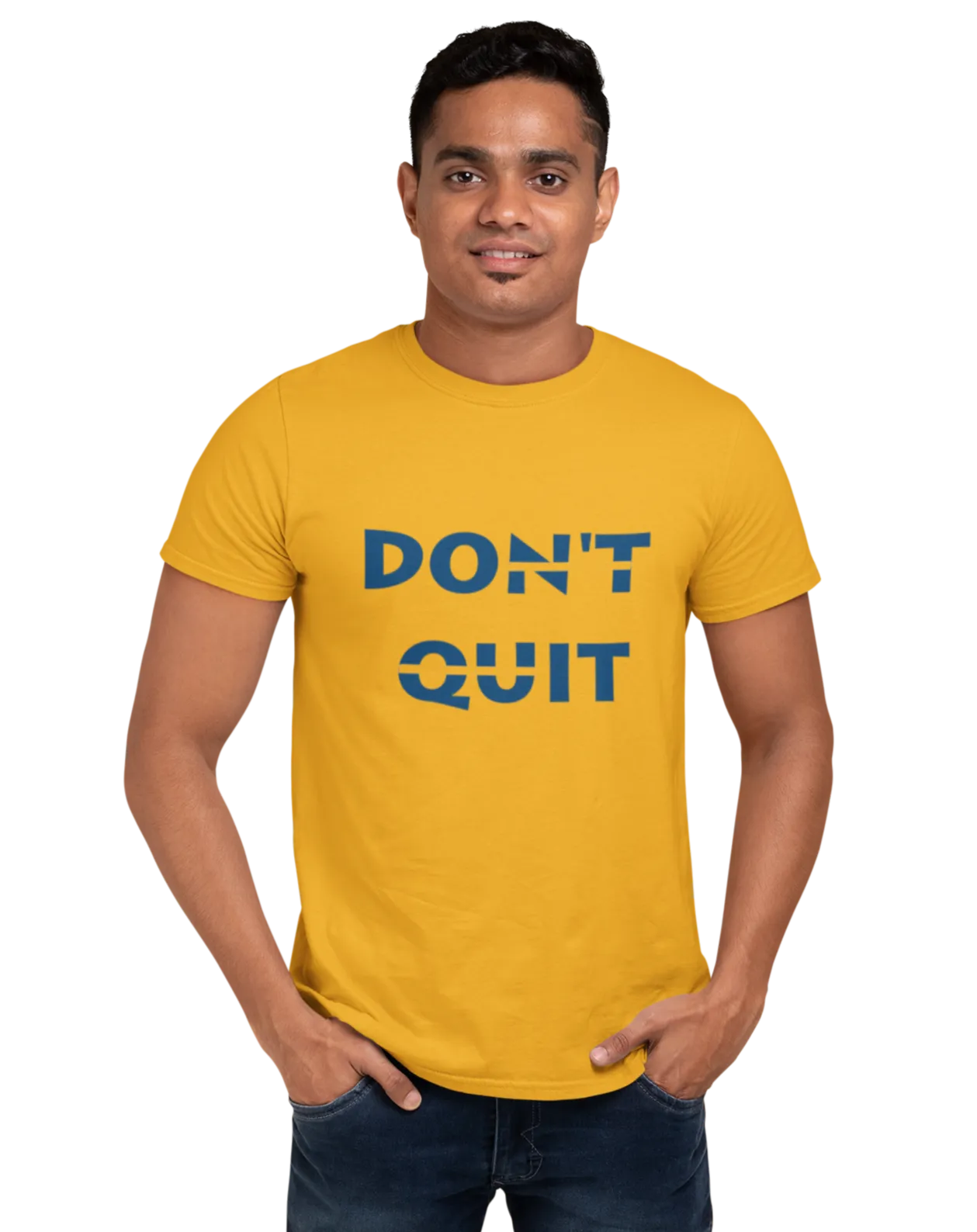 'Don't Quit' Quote T-Shirt for Men D35