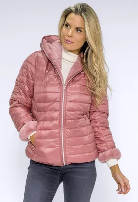 Dusty Rose Reversible Jacket