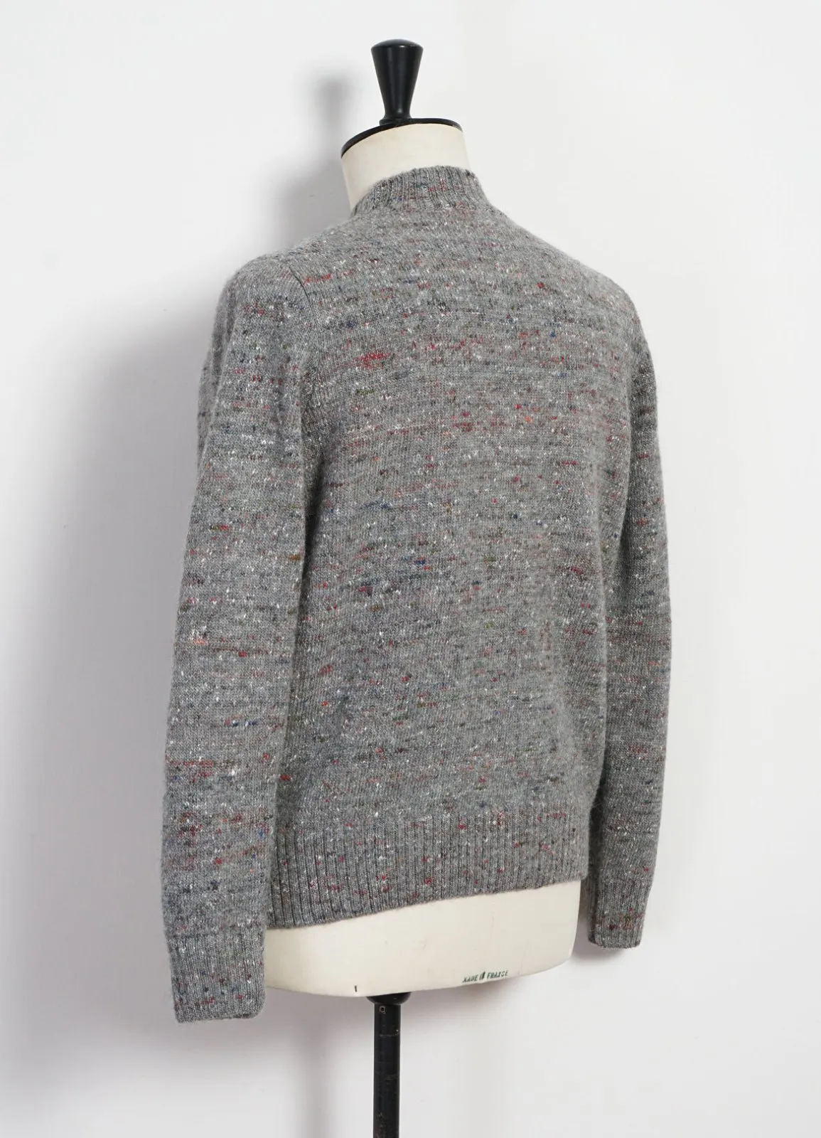 EIVIND | Crew Neck Rib Sweater | Donegal Grey