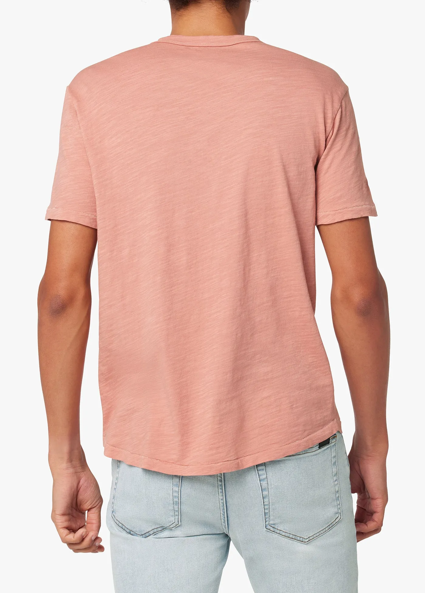 ESSENTIAL CURVED HEM SLUB TEE