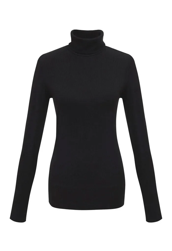 Essential Turtleneck-Black