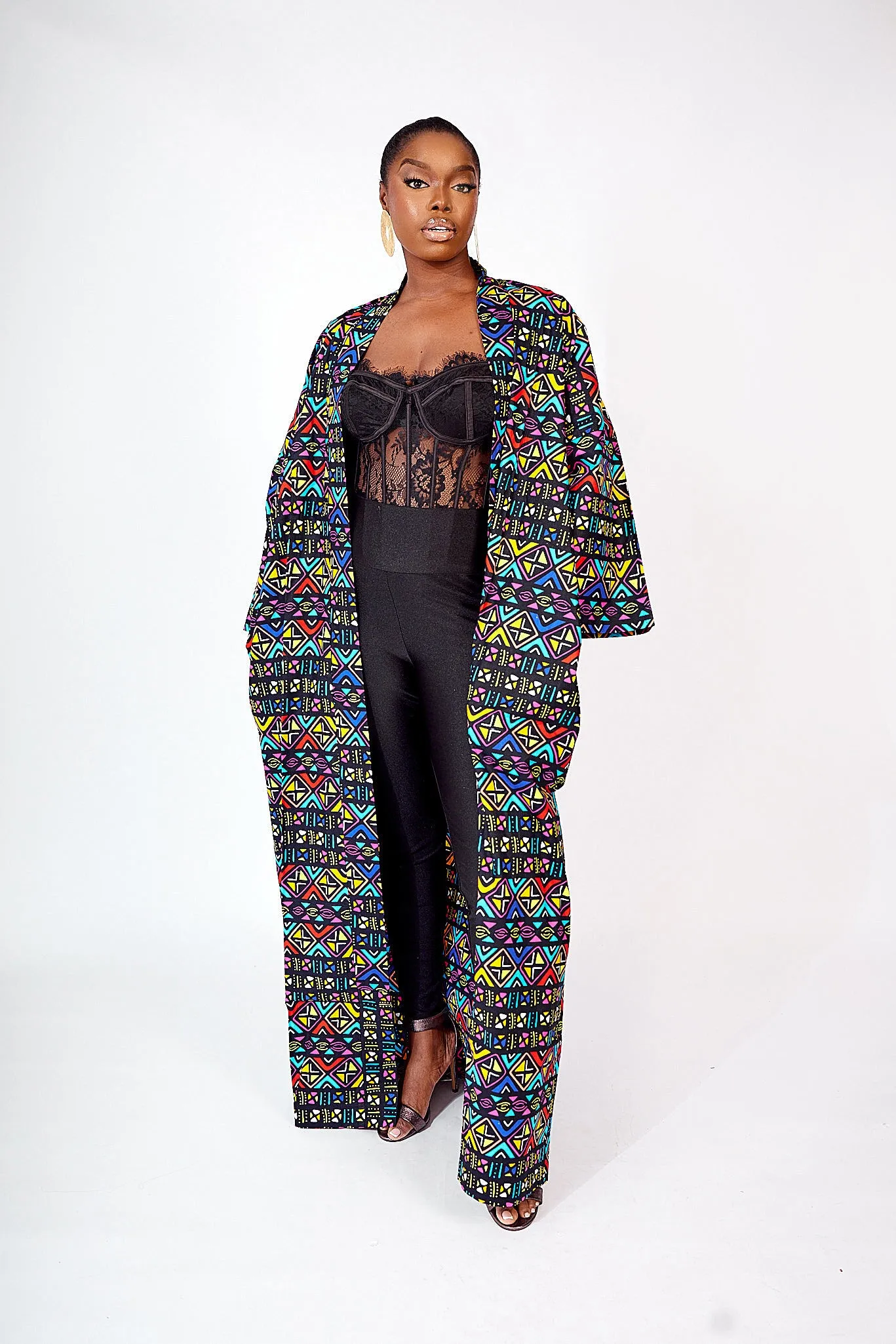 FADEKE AFRICAN PRINT KIMONO