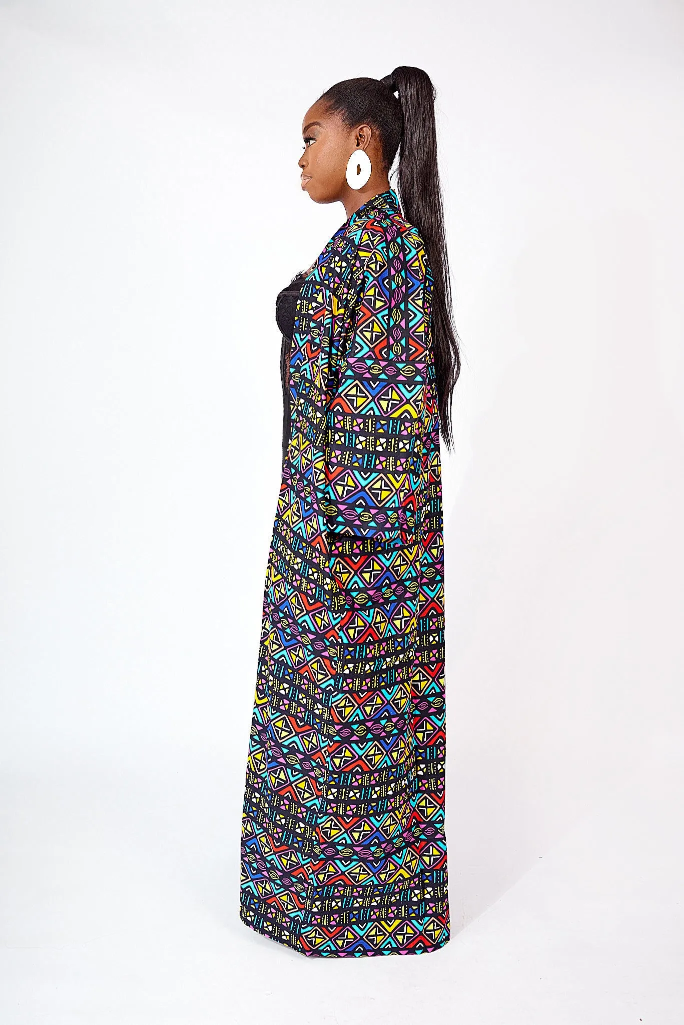 FADEKE AFRICAN PRINT KIMONO