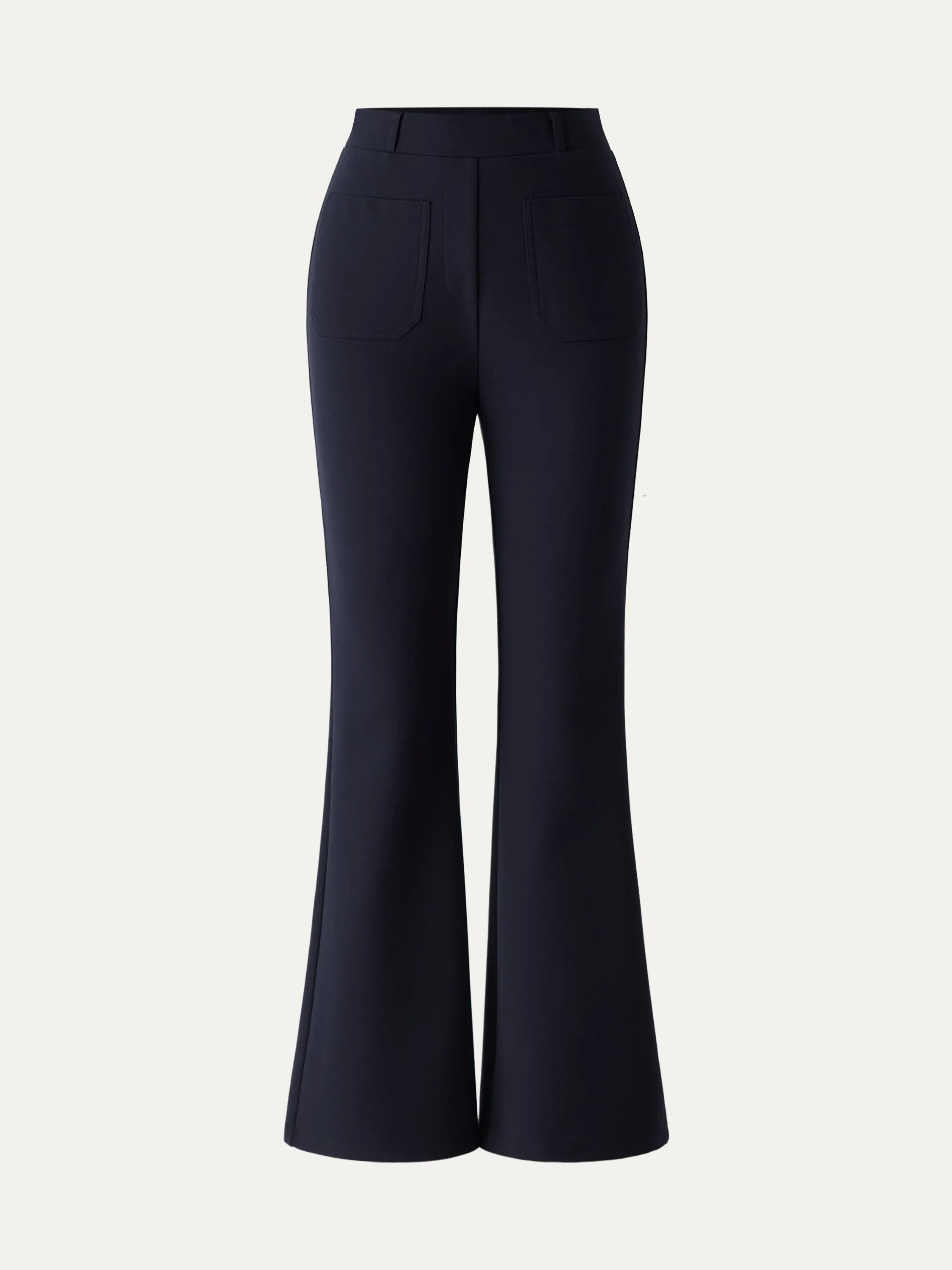 Flared Boot-cut Pull-On Pants