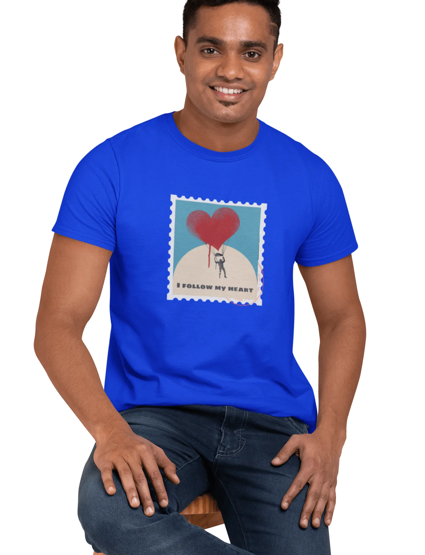 Follow Your Heart T Shirt for Men