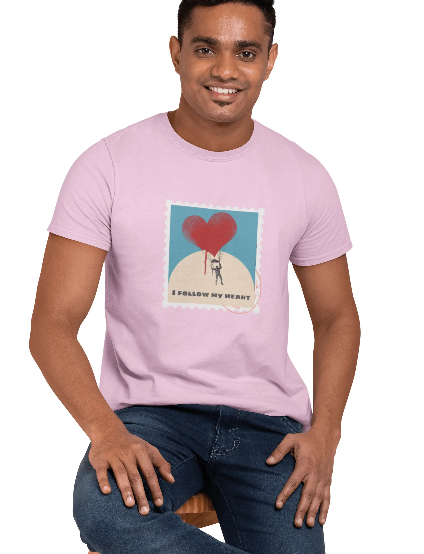 Follow Your Heart T Shirt for Men