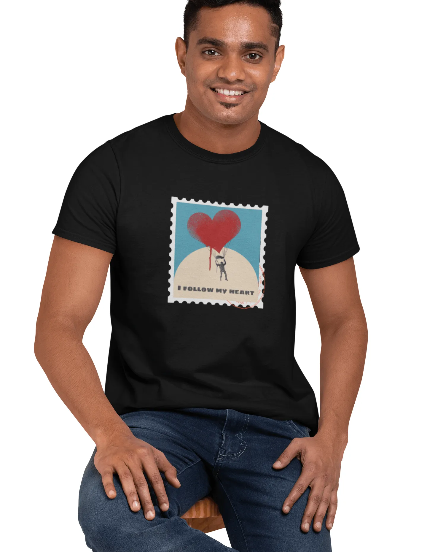 Follow Your Heart T Shirt for Men