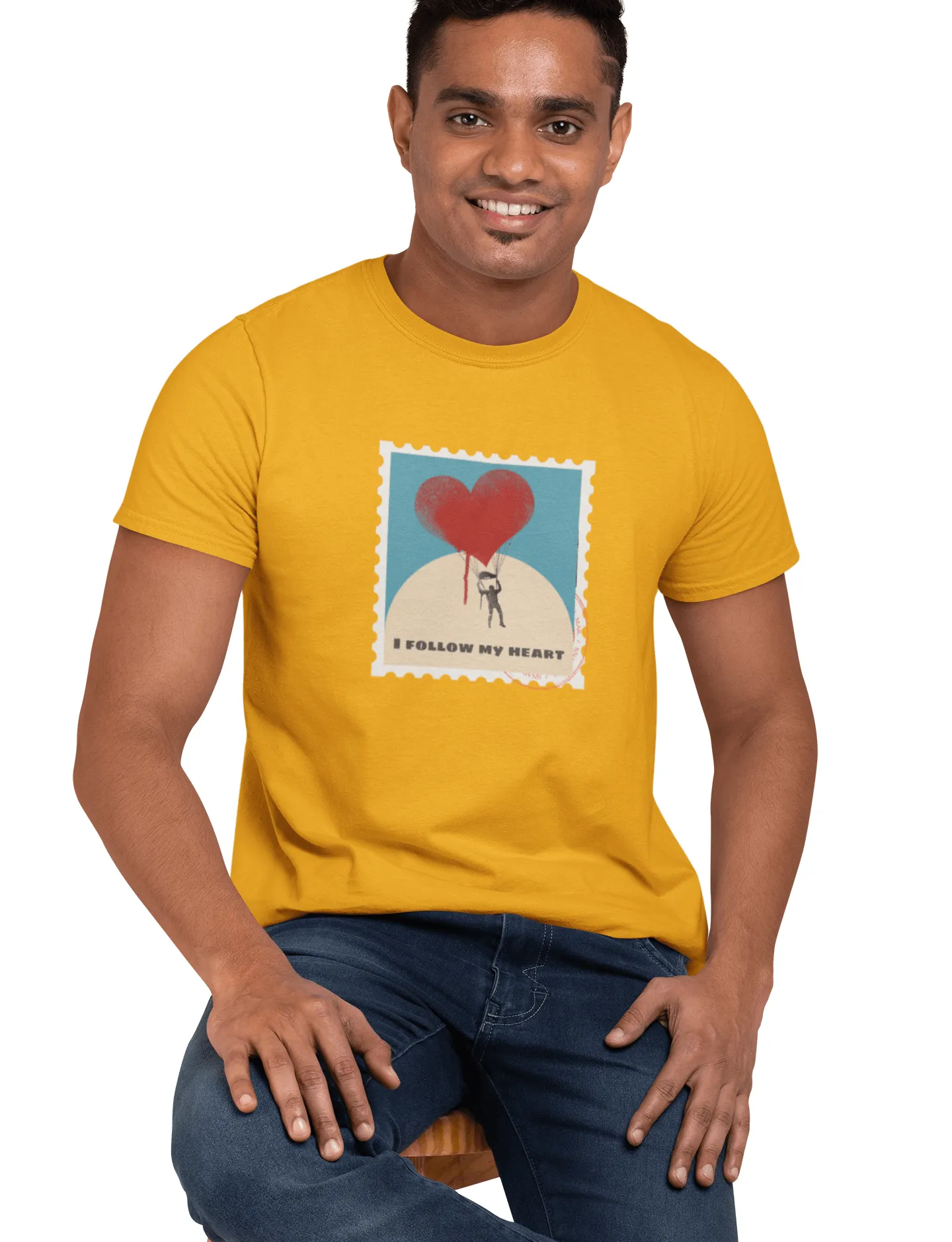 Follow Your Heart T Shirt for Men