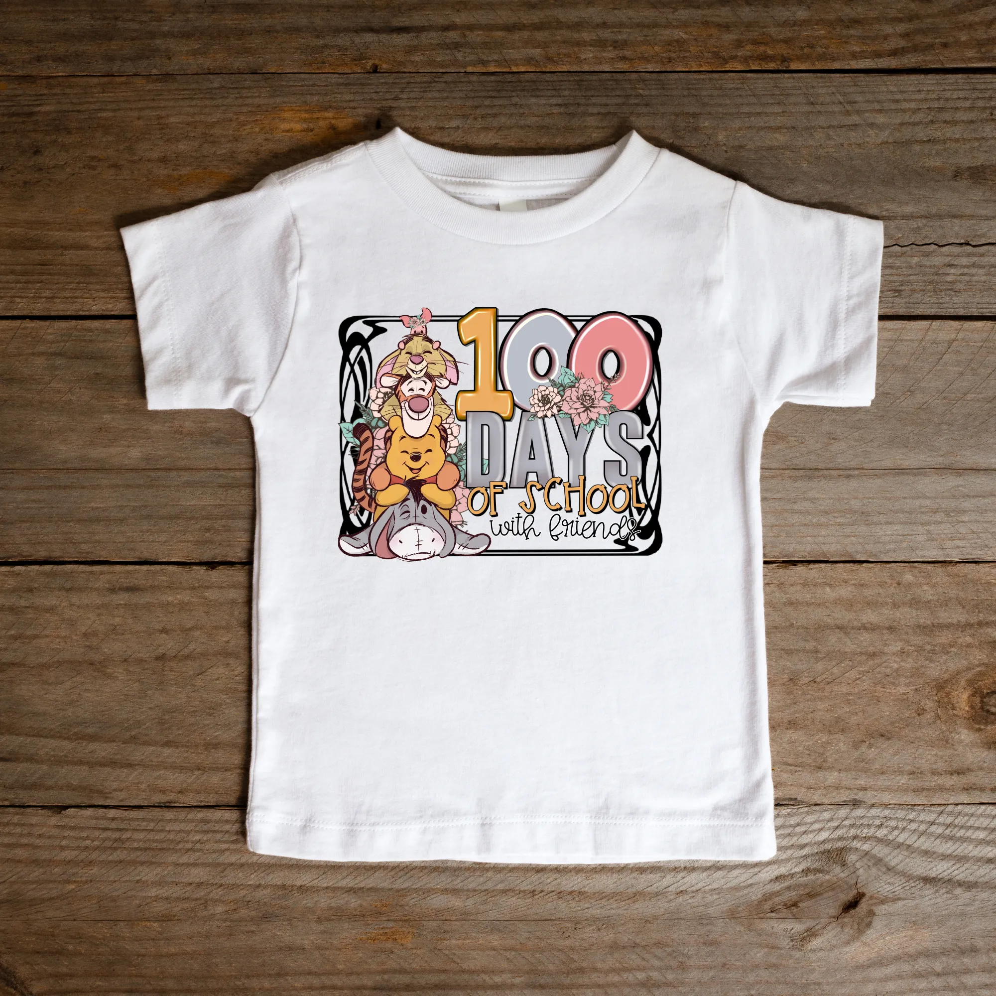 Forest Friends 100 Days of School Shirt