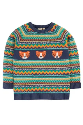 Frugi Baby Boys Fowey Fairisle Knitted Jumper