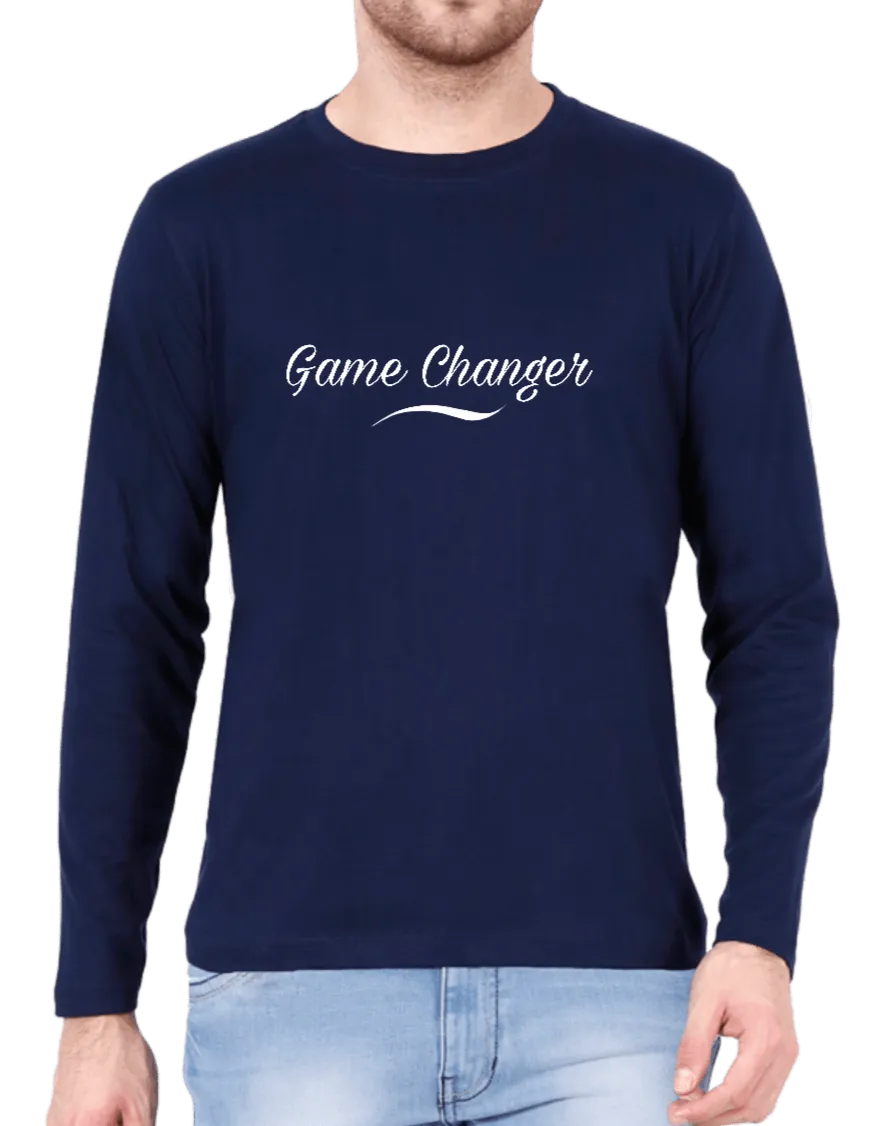 'Game Changer' Full Sleeves Men's T Shirt D59