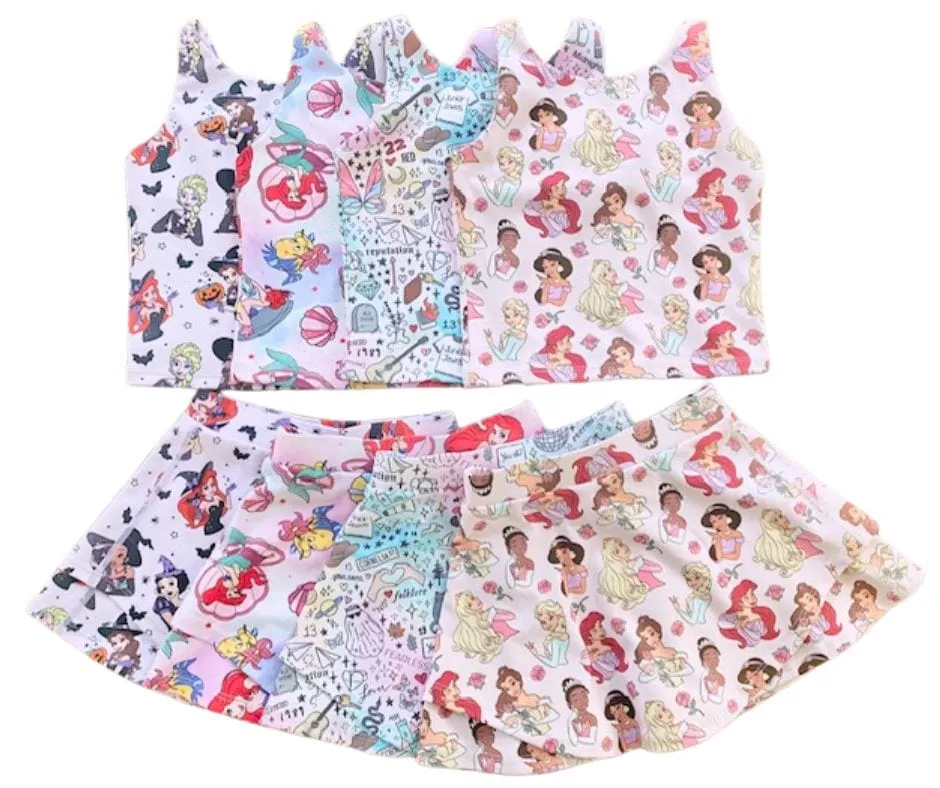 Gifts Galore Sweetheart Princess - Girls Active Skort Set