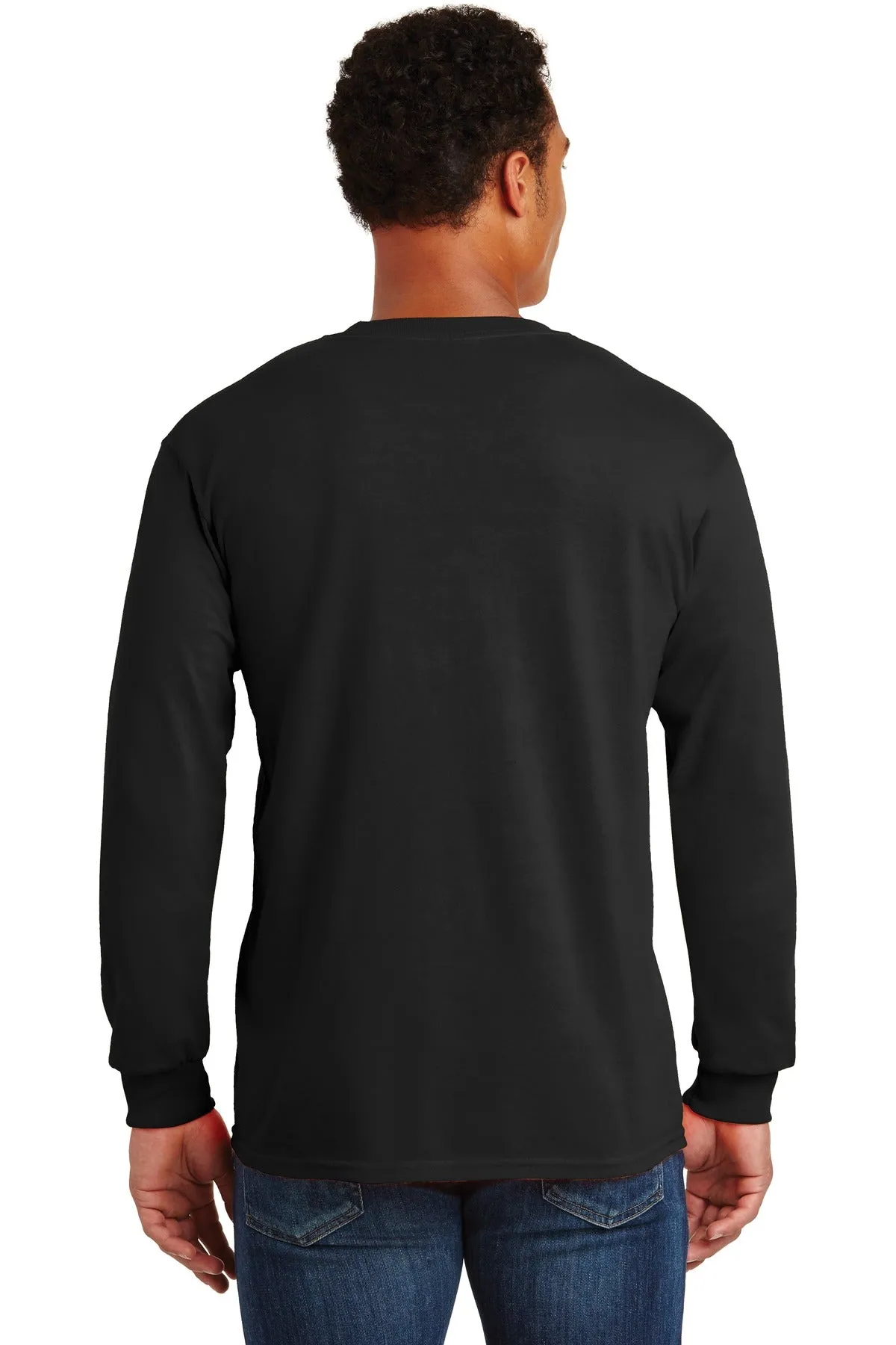 Gildan® - Ultra Cotton® 100% Cotton Long Sleeve T-Shirt with Pocket.  2410