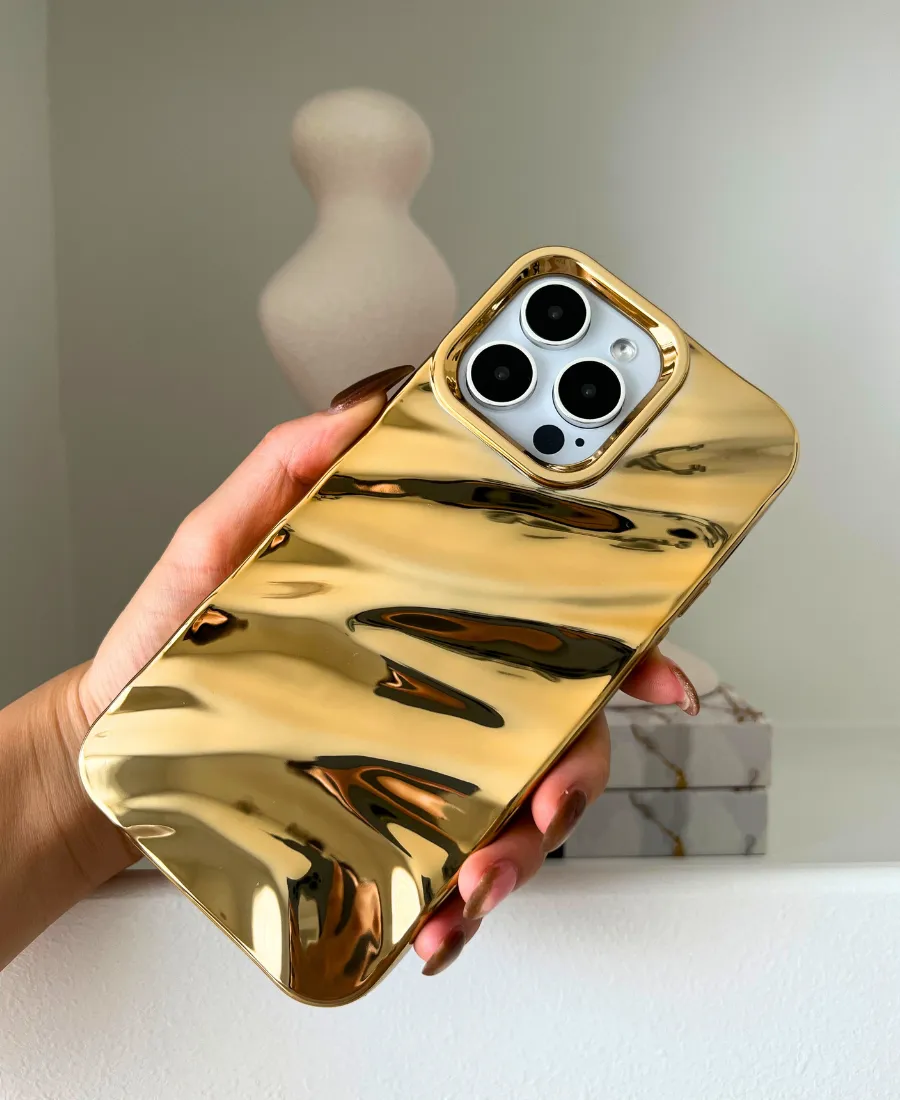 Gold Ripple Phone Case