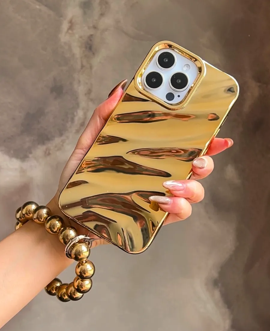 Gold Ripple Phone Case