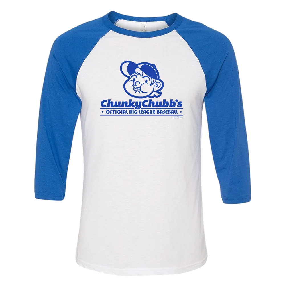 Grounded Chunky Chubb's 3/4 Sleeve Baseball T-shirt