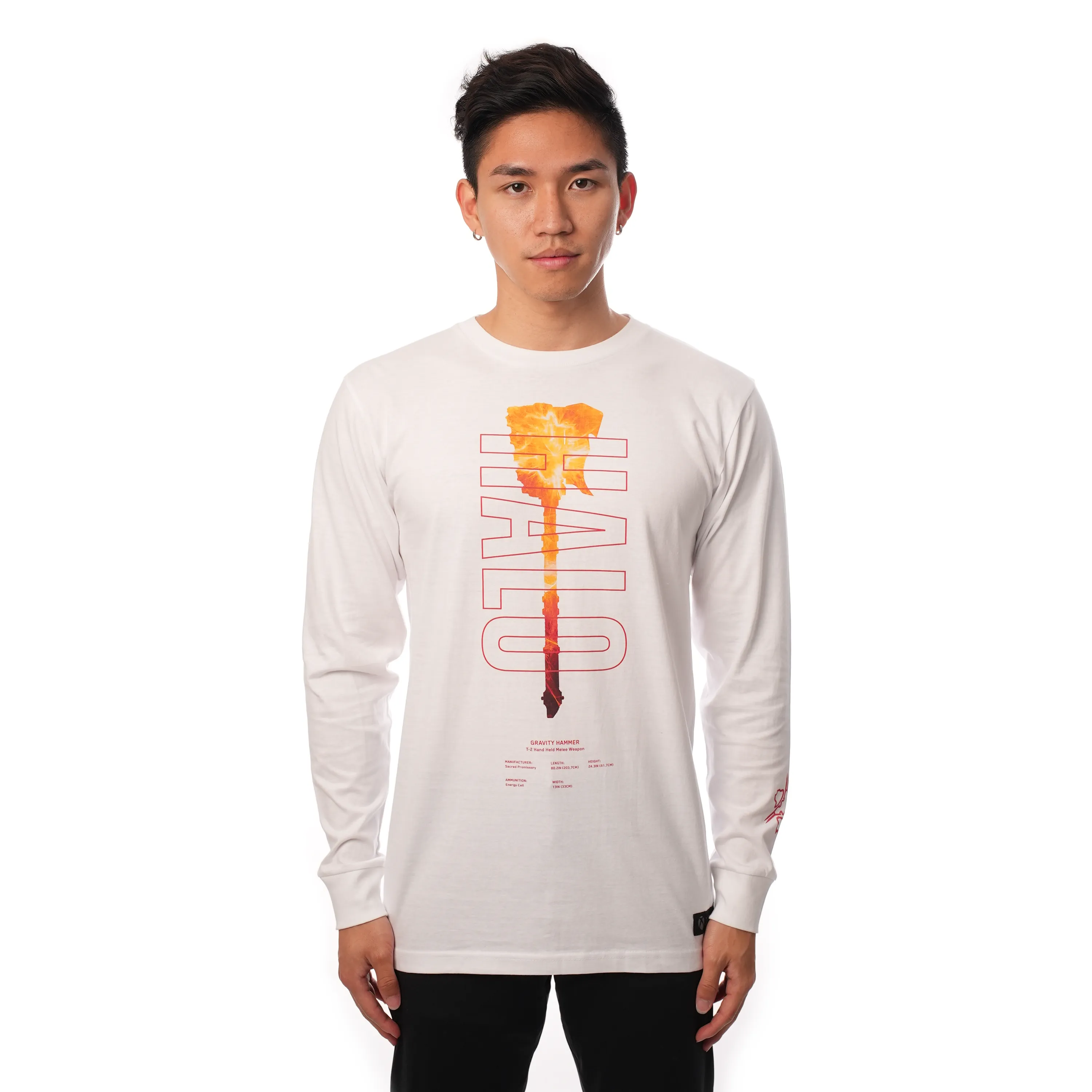 Halo Gravity Hammer White Long Sleeve Tee