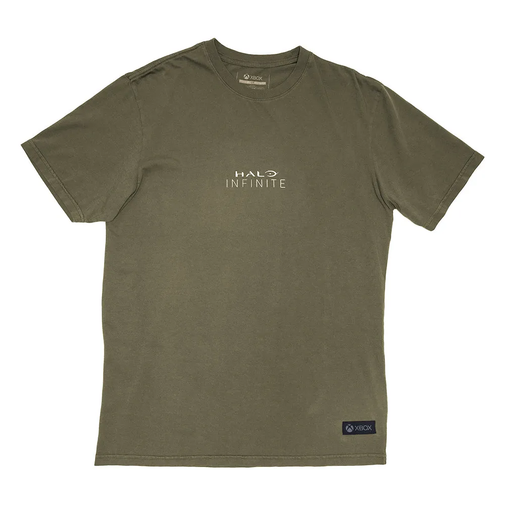 Halo Infinite Deconstructed Olive Tee