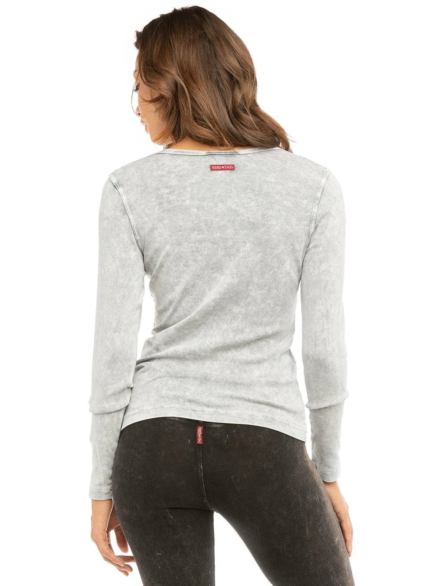 Hard Tail Long Sleeve Henley Shirt T-219