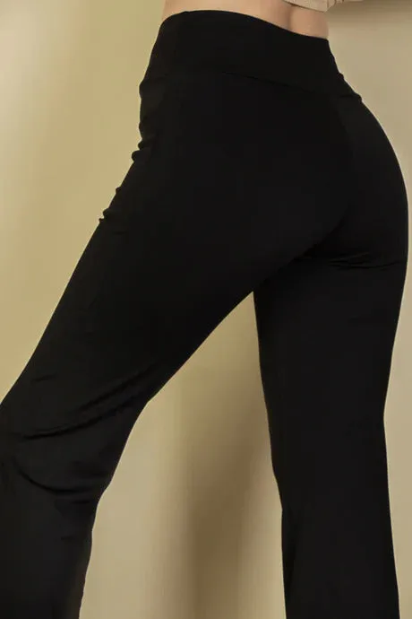 High Waisted Front Pocket Flare Pants - 5 colors