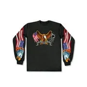 Hot Leathers GMS2024 Men’s ‘Some Gave All’ Long Sleeve Black Shirt